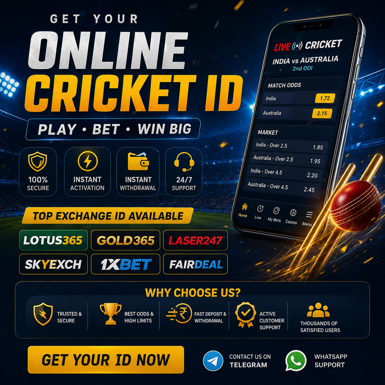 Online Cricket ID Account Access
